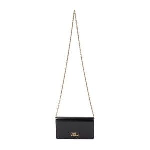 Chloé Black Calf Leather Iconic Chain Wallet - NWT